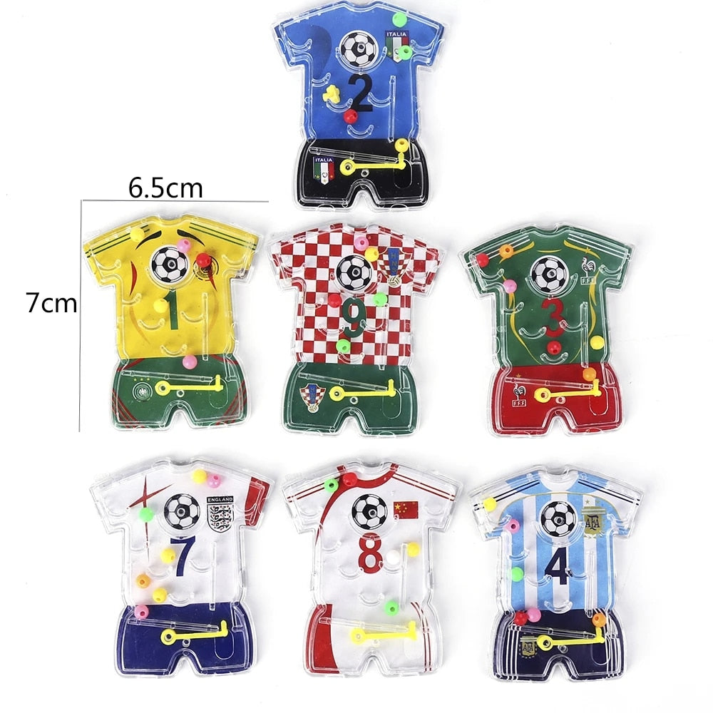 20 Pcs Football Maze Game early Educational Toy For Kids Birthday Party Favors Boys Girls Soccer Toy Pinata Goodie Bag Stuffing