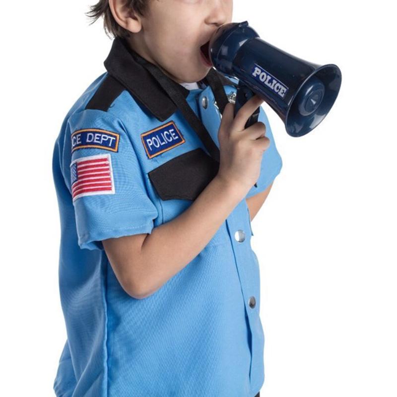 Law Enforcement Role-Play Megaphone Toy - Sapphire Blue