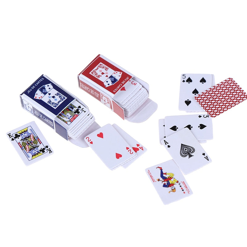 Micro Poker Playing Cards 1:12