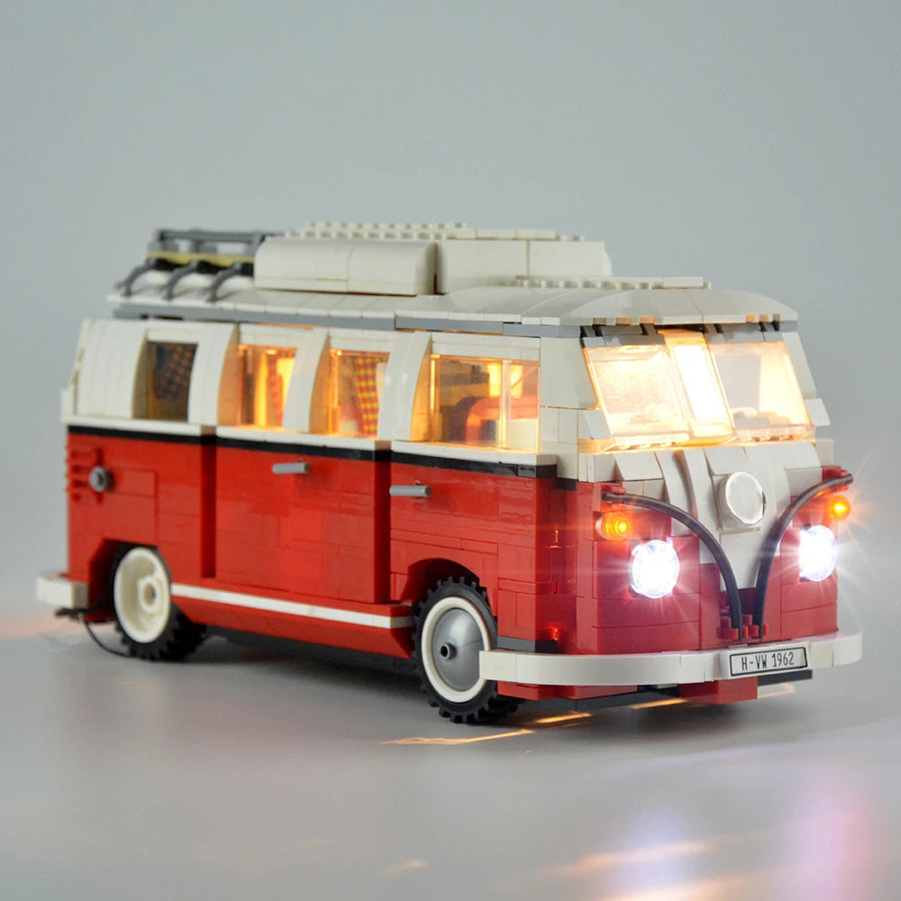 The T1 Camper Car Van Model Building Blocks Compatible 10220 DIY Bricks Toys for Christmas Birthday Gift