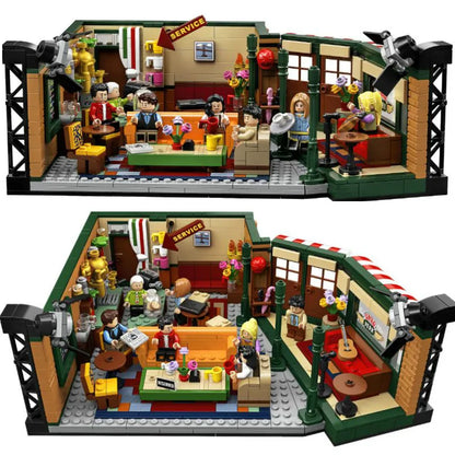 New 1228Pcs Friends Classic TV American Drama Friends Central Perk Cafe Fit Model Building Block Bricks 21319 Toy Gift