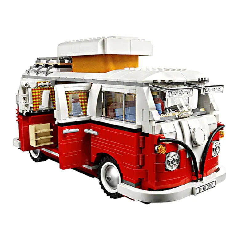 The T1 Camper Car Van Model Building Blocks Compatible 10220 DIY Bricks Toys for Christmas Birthday Gift