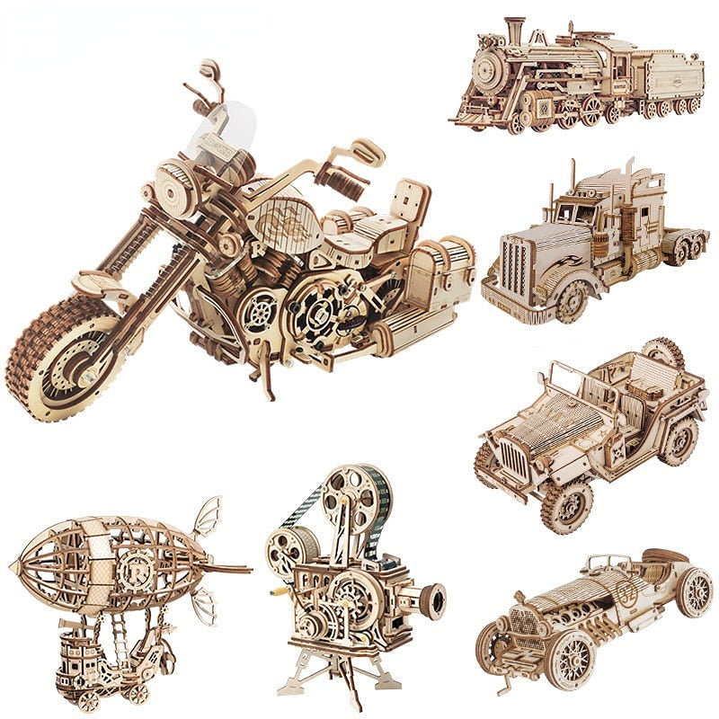 Time Art Perpetual Calendar - Robotime ROKR DIY 3D Wooden Puzzle Gear Model Building Kit Toys Gift for Children Teens