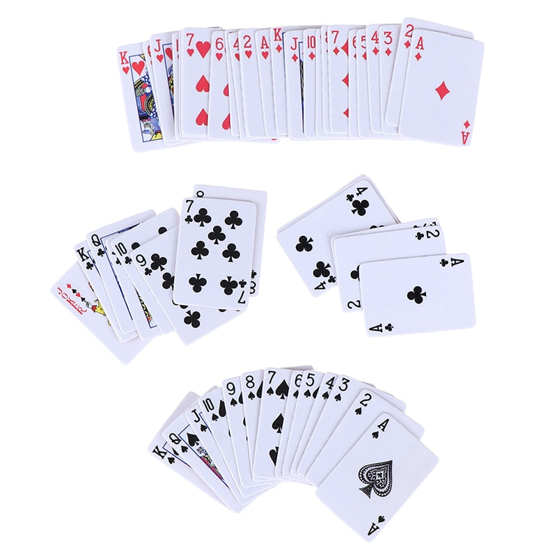 Micro Poker Playing Cards 1:12