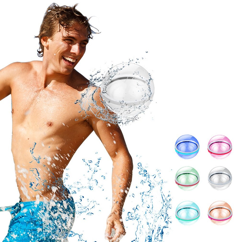 Water Bomb Splash Balls Reusable Water Balloons Absorbent Ball Outdoor Pool Beach Play Toy Pool Party Favors Water Fight Games