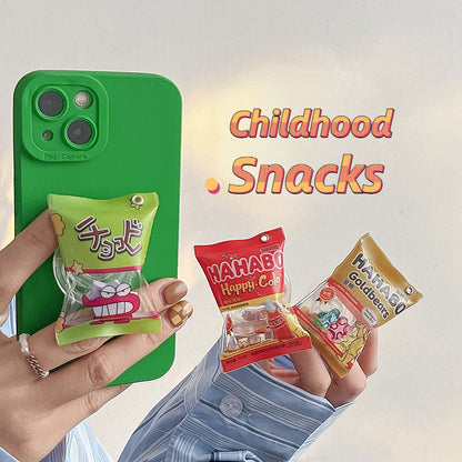 Childhood Snacks Japan Inflatable Capsule Phone Holder - Fun and Quirky Toy Accessory